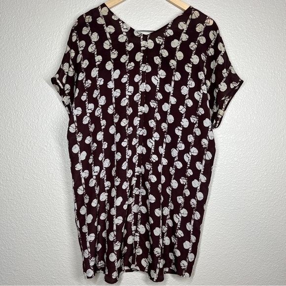 Madewell Mini Dress Easy 100% Silk in Batik Vine‎ Print Women’s Size XS - Picture 3 of 7